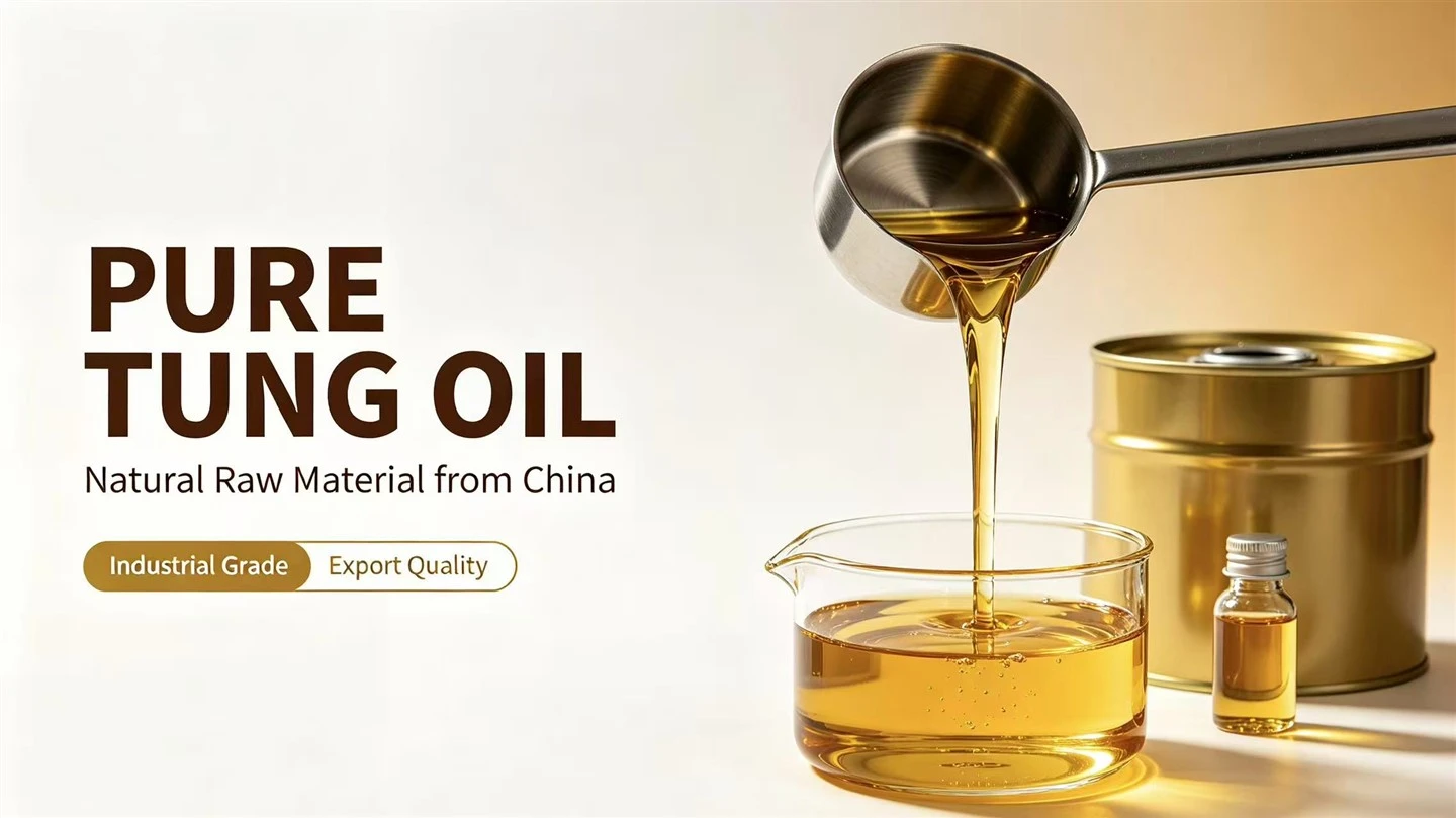 HIGH-PURITY TUNG OIL PRODUCED BY CHINESE MANUFACTURES